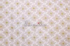 80 Grams Thread Embroidery with Zari Butta on Dyeable Viscose Georegtte Fabric 44inch